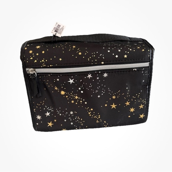 Victoria's Secret Handbags - Victoria's Secret Black and Gold Star Cosmetic Organizer